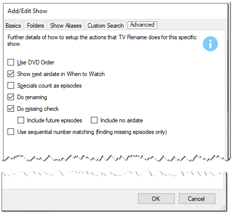 The Advanced Tab